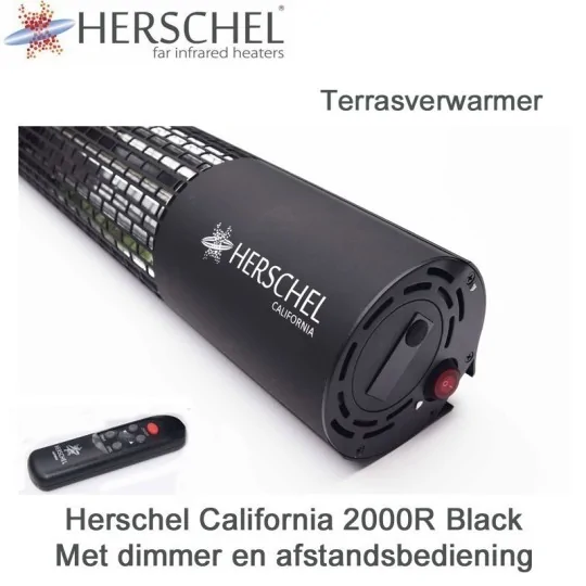 Herschel California 2000R terrasverwarmer met dimmer 2000 Watt