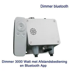 Dimmer 3000 Watt met Afstandsbediening en Bluetooth App|Infraroodverwarmingonline