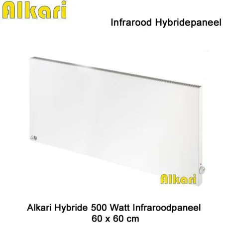 Alkari Hybride infrarood paneel 500 Watt 60 x 60 cm