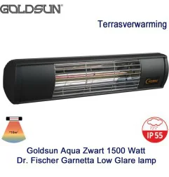 manager wees stil Telemacos Goldsun Aqua straler 1500 Watt | Infraroodverwarmingonline.nl
