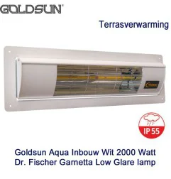 Goldsun Aqua Inbouw wit terrasverwarming 2000 Watt