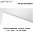 Welltherm Ecoline infrarood paneel 710 Watt 119,2 x 59,2 cm