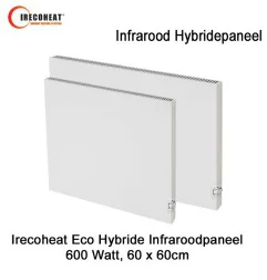 Irecoheat Eco Hybride infraroodpaneel, 600 Watt, 60 x 60 cm|Infraroodverwarmingonline