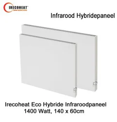 Irecoheat Eco Hybride infraroodpaneel, 1400 Watt, 140 x 60 cm|Infraroodverwarmingonline