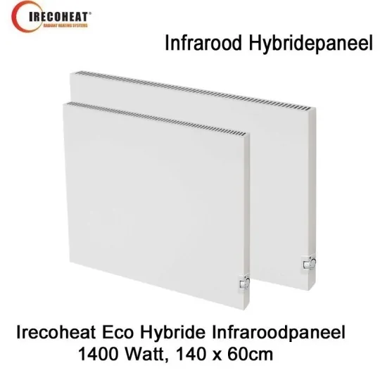 Irecoheat Eco Hybride infraroodpaneel, 1400 Watt, 140 x 60 cm