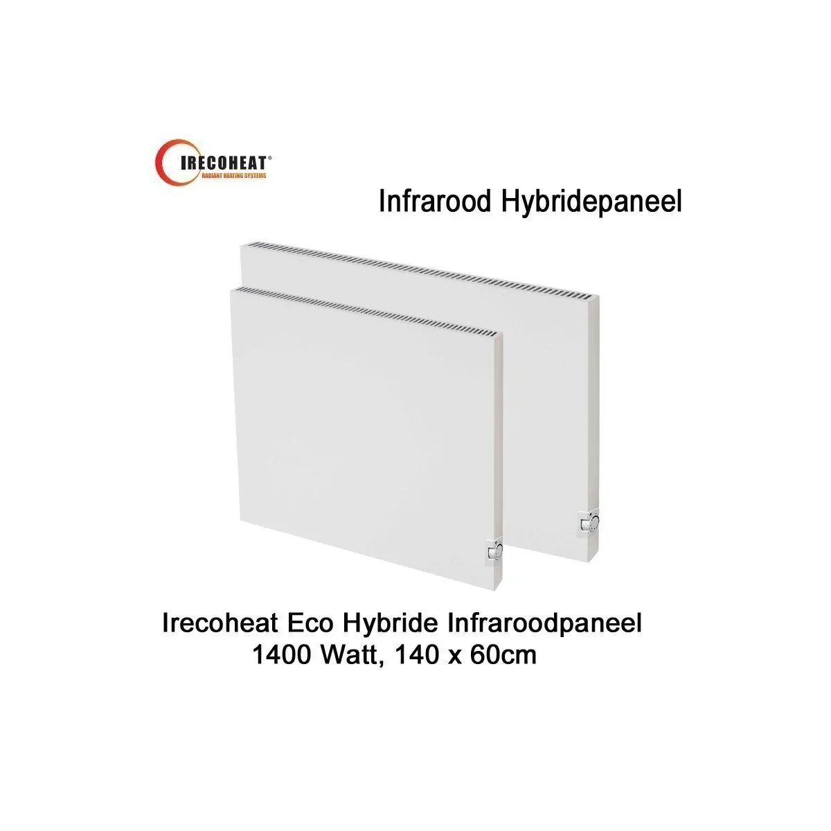 Irecoheat Eco Hybride infraroodpaneel, 1400 Watt, 140 x 60 cm