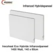Irecoheat Eco Hybride infraroodpaneel, 1400 Watt, 140 x 60 cm