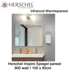 Herschel Inspire spiegel infrarood paneel 900 Watt 100-x-80 cm|Infraroodverwarmingonline