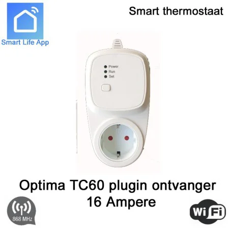 Optima TC60 plug-in ontvanger RF WiFi 16A voor Optima W Pro serie