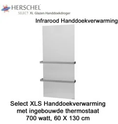 Herschel Select XLS Infrarood Handdoekverwarming, 700 Watt, 60 x 130 cm