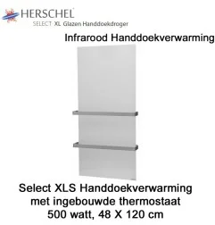 Herschel Select XLS Infrarood Handdoekverwarming, 500 Watt, 48 x 120 cm|Infraroodverwarmingonline