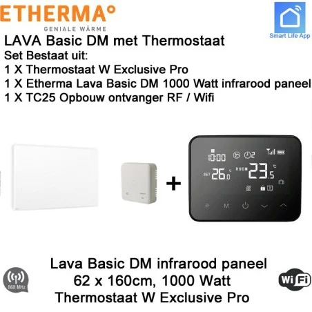 Etherma Lava Design Basic DM|Infraroodverwarmingonline