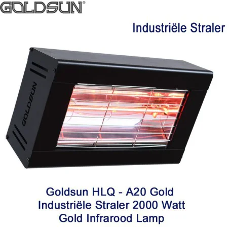 Goldsun HLQ - A20 Gold Industriële Straler 2000 Watt