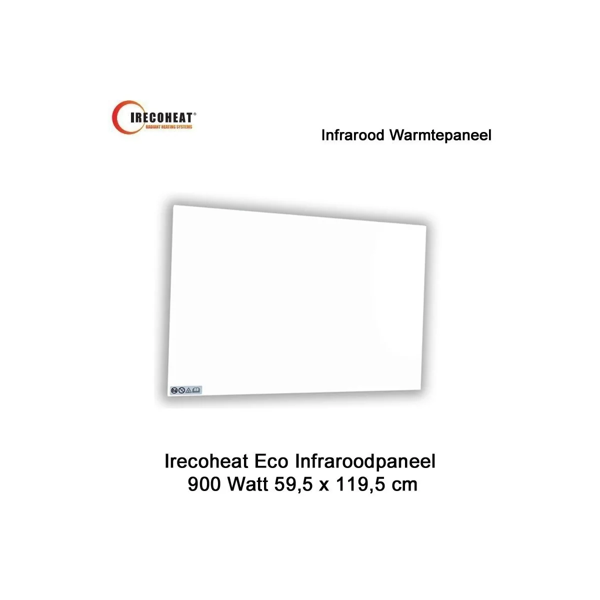 Irecoheat Eco SP 900 Watt infraroodpaneel, 60 x 120 cm