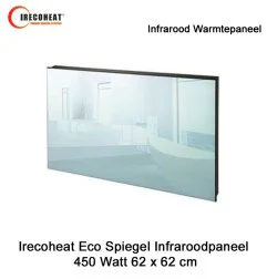 Irecoheat Eco Spiegel 450 Watt infraroodpaneel, 62 x 62 cm|Infraroodverwarmingonline