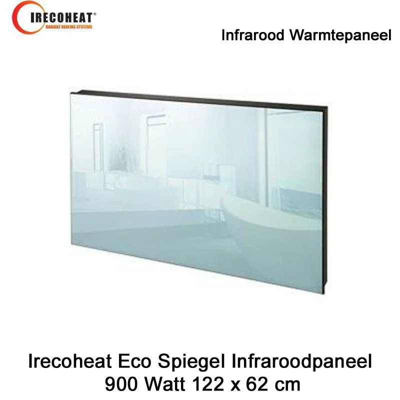 Irecoheat Eco Spiegel 900 Watt infraroodpaneel, 122 x 62 cm
