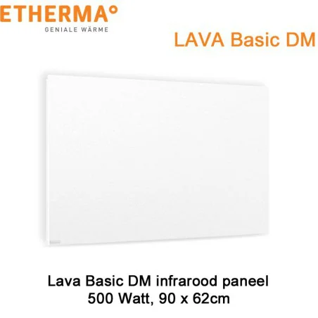Etherma Lava Design Basic DM infrarood paneel 500 Watt / 90 x 62 cm