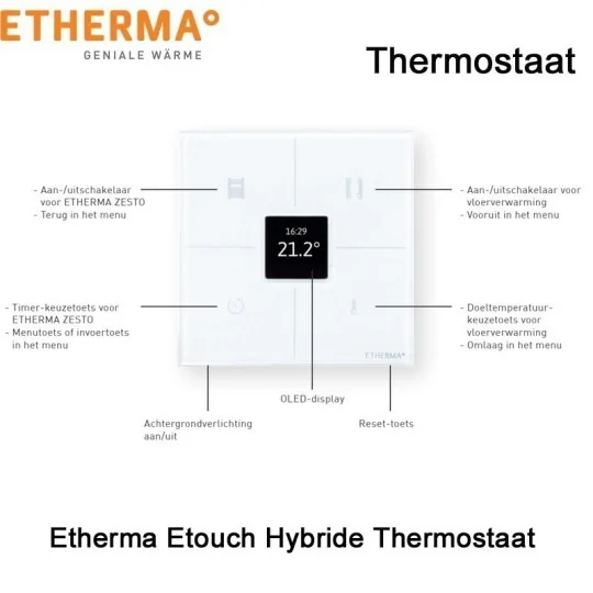 Etherma Etouch Hybride Thermostaat