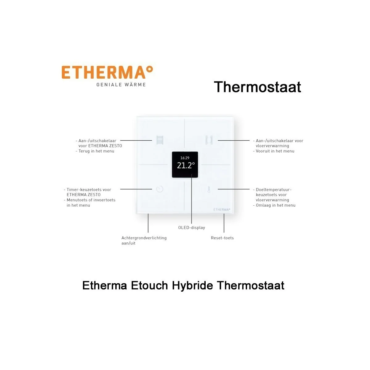 Etherma Etouch Hybride Thermostaat