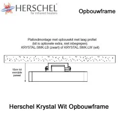 Herschel KRYSTAL-SMK-LB opbouwframe zwart|Infraroodverwarmingonline