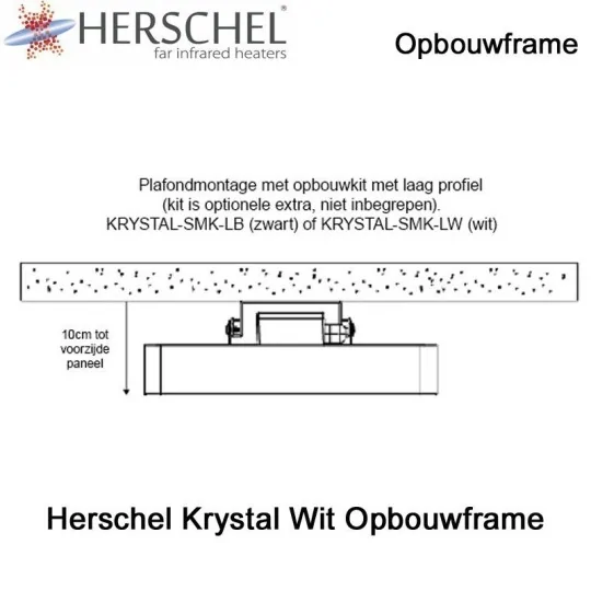 Herschel KRYSTAL-SMK-LB opbouwframe zwart