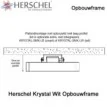 Herschel KRYSTAL-SMK-LB opbouwframe zwart