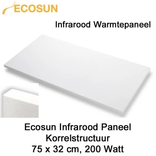 Ecosun infrarood paneel 75 x 32 cm 200 Watt