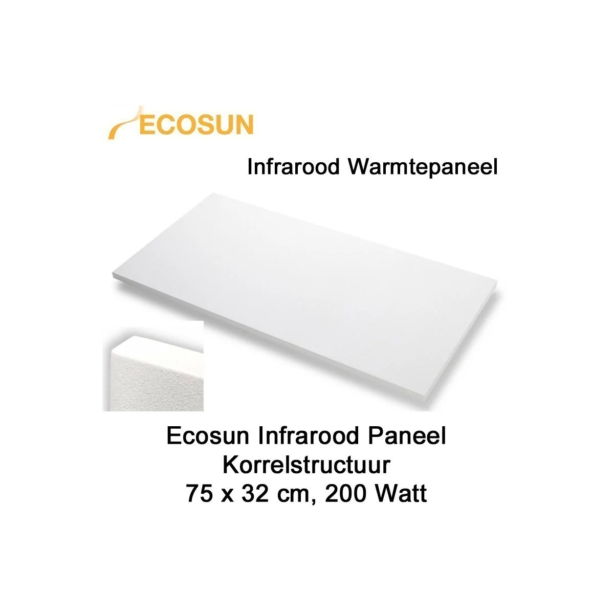 Ecosun infrarood paneel 75 x 32 cm 200 Watt