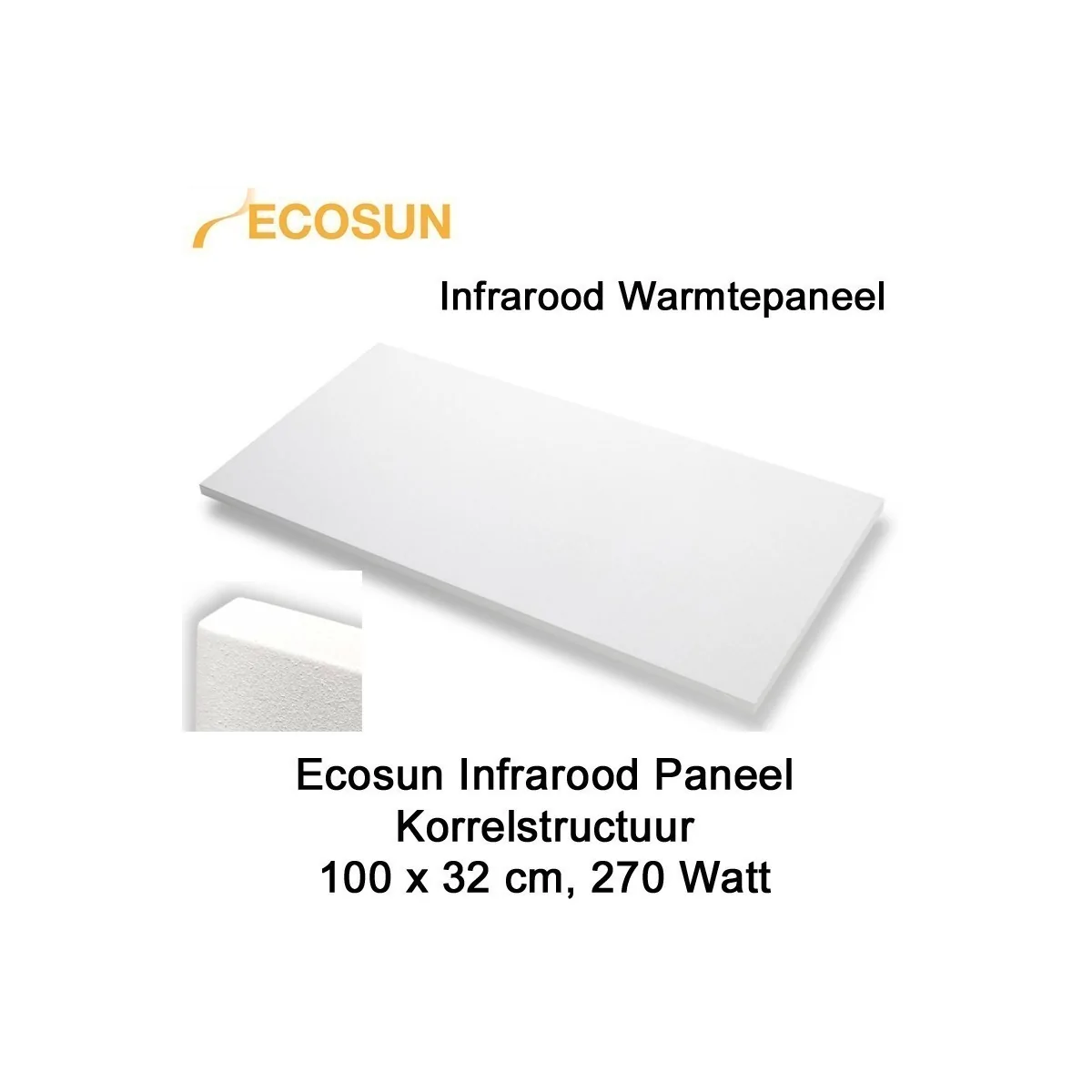 Ecosun infrarood paneel 100 x 32 cm 270 Watt
