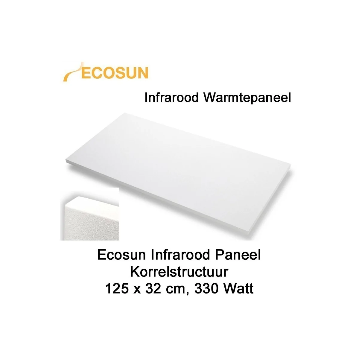 Ecosun infrarood paneel 125 x 32 cm 330 Watt