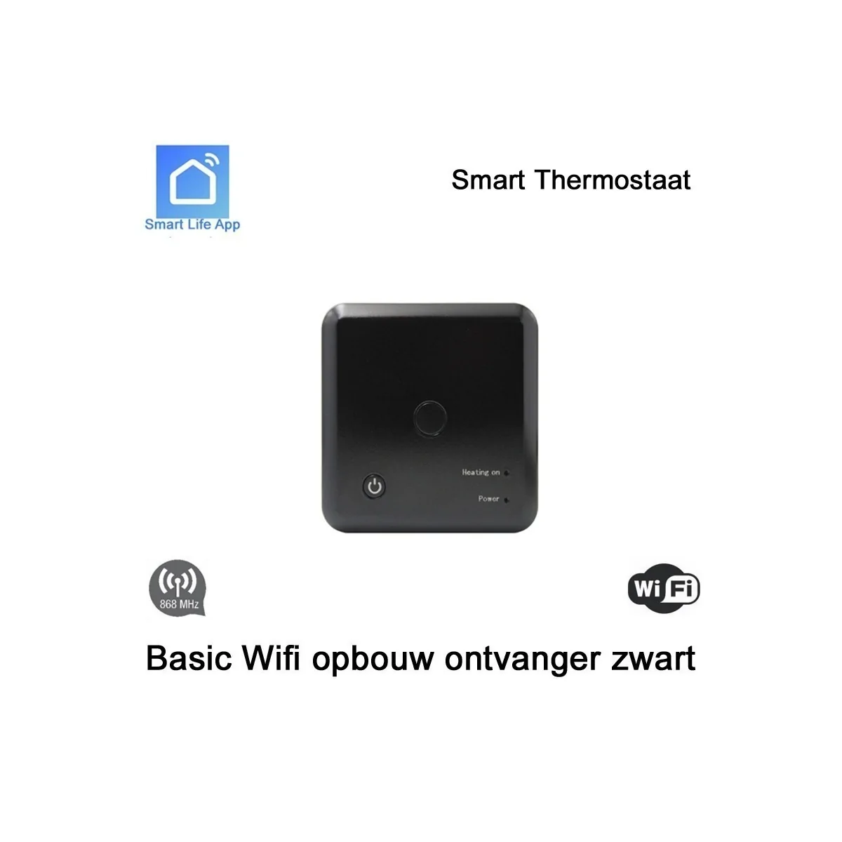 Basic opbouw ontvanger RF WiFi 10A voor Basic Wifi thermostaat