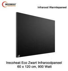 Irecoheat Eco SP 900 Watt zwart infraroodpaneel, 60 x 120 cm