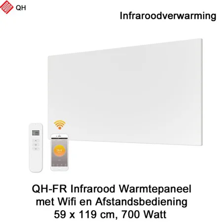 QH infrarood panelen met ingebouwde ontvanger en afstandsbediening|Infraroodverwarmingonline