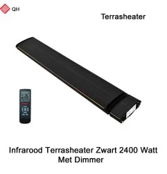 QH-TH Black Heater Infrarood Terrasverwarmer 2400 Watt