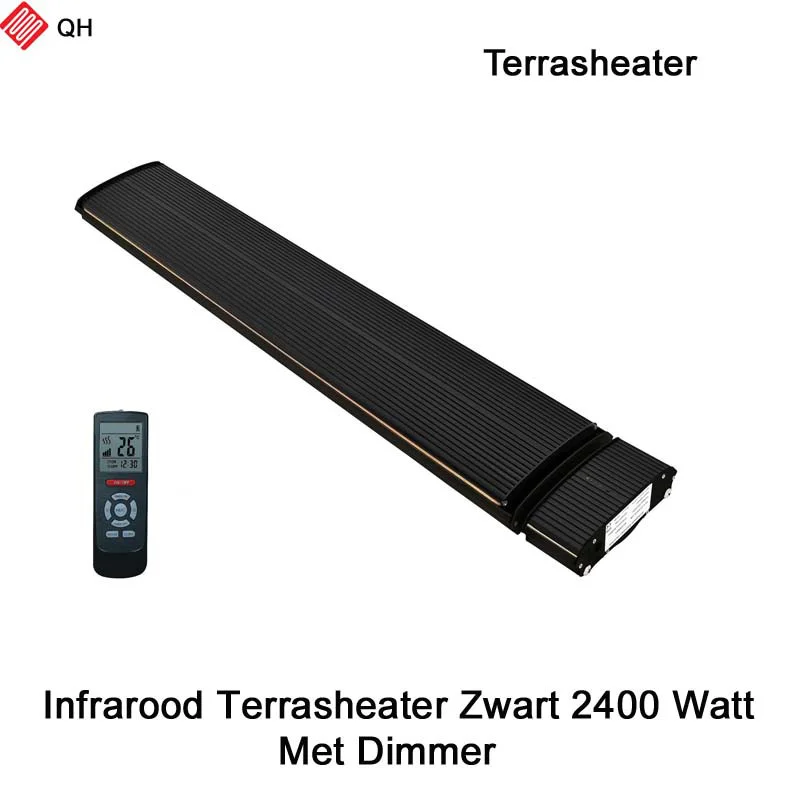 QH-TH Black Heater Infrarood Terrasverwarmer 2400 Watt