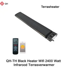 QH-TH Black Heater Wifi Infrarood Terrasverwarmer 2400 Watt