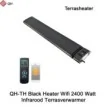QH-TH Black Heater Wifi Infrarood Terrasverwarmer 2400 Watt