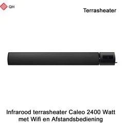 Infrarood terrasheater Caleo 2400 Wat met Wifi en afstandsbediening