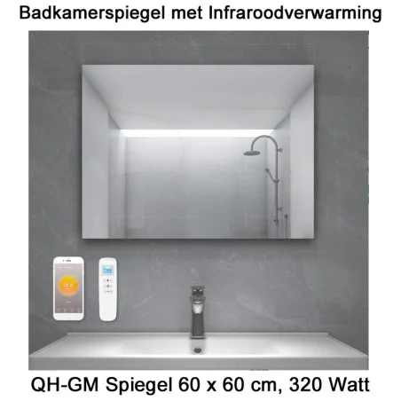 QH Spiegel infrarood panelen|Infraroodverwarmingonline