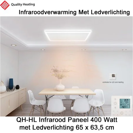 Infrarood panelen met led verlichting|Infraroodverwarmingonline