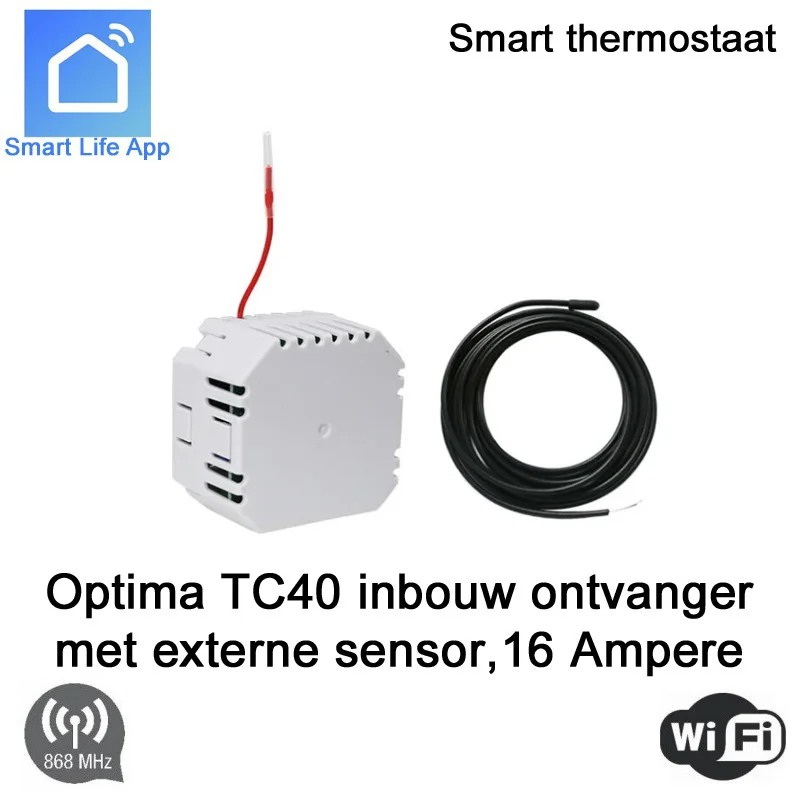 Optima TC40 inbouw ontvanger met externe sensor, 16 Ampere