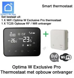 Optima W Exclusive Pro draadloze thermostaat met WiFi ontvanger|Infraroodverwarmingonline