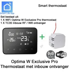 Optima W Exclusive Pro draadloze thermostaat met WiFi ontvanger
