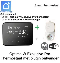 Optima W Exclusive Pro draadloze thermostaat met WiFi ontvanger