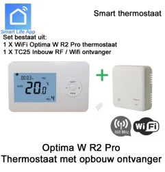 Optima W R2 Pro draadloze WiFi thermostaat met ontvanger