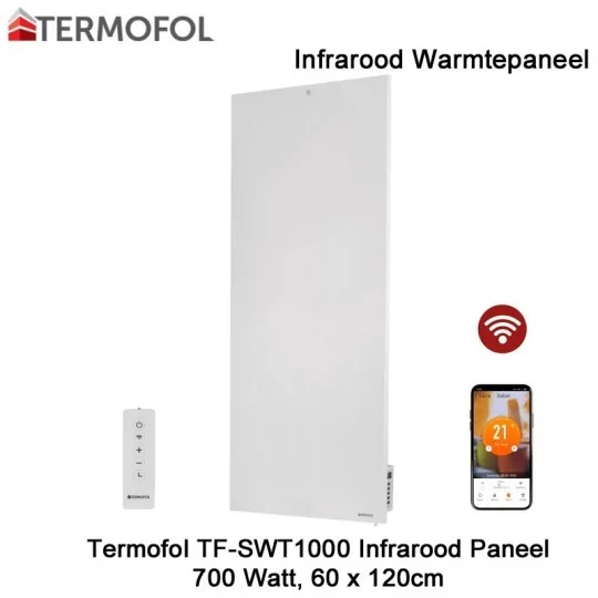 Termofol TF-SWT1000 Infrarood Paneel met wifi, 700 Watt, 60 x 120 cm