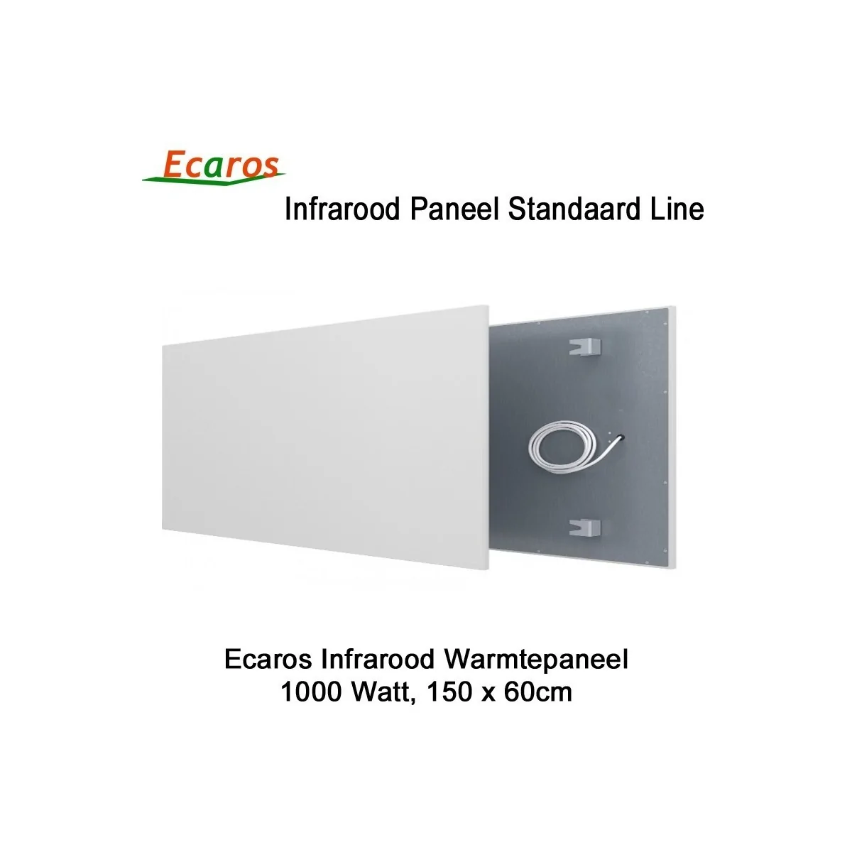Ecaros Infrarood warmtepaneel 1000 Watt 60 x 150 cm