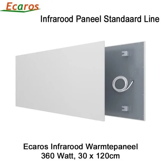 Ecaros Infrarood warmtepaneel 360 Watt 30 x 120 cm