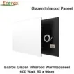 Ecaros Glazen infrarood paneel 600 Watt wit glans 60 x 90 cm