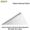 Ecaros Glazen infrarood paneel 600 Watt wit glans 60 x 90 cm